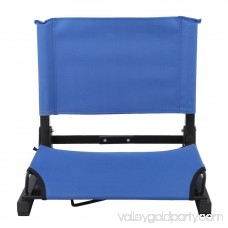 Folding Portable Stadium Bleacher Cushion Chair Comfortable Padded Seat With Back For Grandstand Lawns Backyards, Blue 568984574